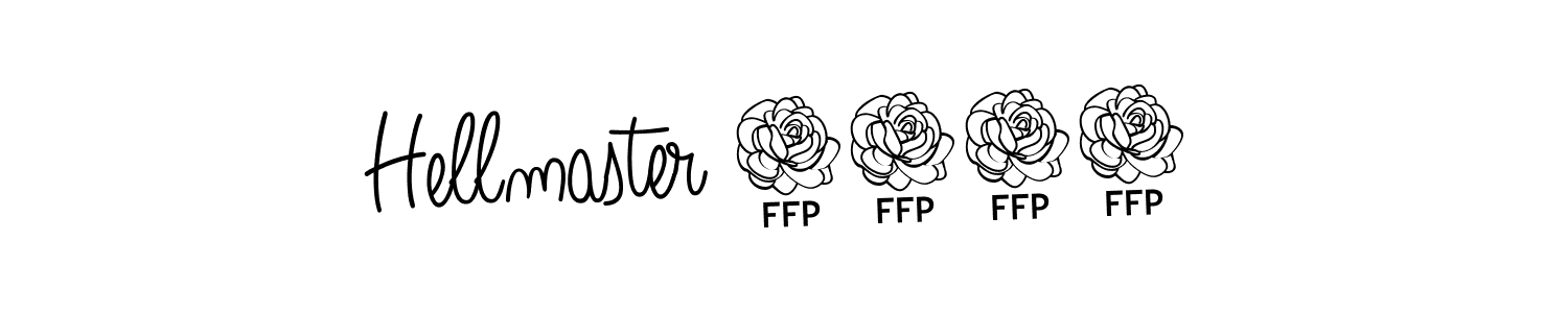 The best way (Angelique-Rose-font-FFP) to make a short signature is to pick only two or three words in your name. The name Hellmaster 2023 include a total of six letters. For converting this name. Hellmaster 2023 signature style 5 images and pictures png