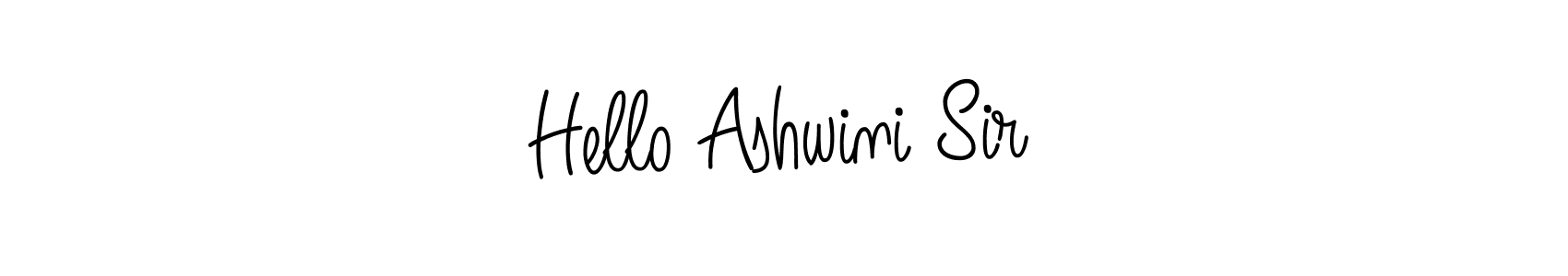 How to make Hello Ashwini Sir name signature. Use Angelique-Rose-font-FFP style for creating short signs online. This is the latest handwritten sign. Hello Ashwini Sir signature style 5 images and pictures png