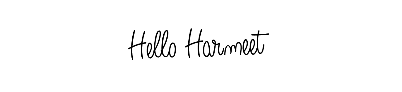 if you are searching for the best signature style for your name Hello Harmeet. so please give up your signature search. here we have designed multiple signature styles  using Angelique-Rose-font-FFP. Hello Harmeet signature style 5 images and pictures png