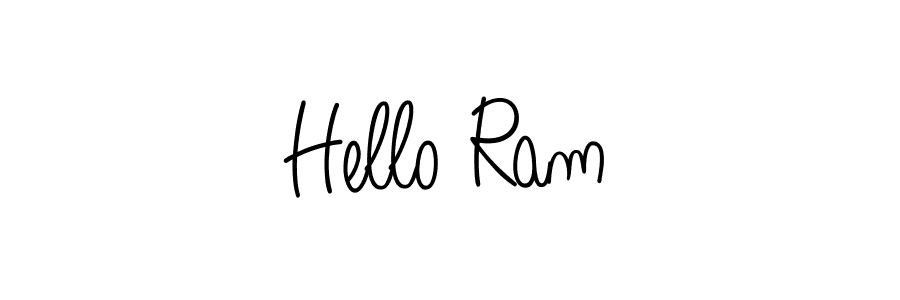 Design your own signature with our free online signature maker. With this signature software, you can create a handwritten (Angelique-Rose-font-FFP) signature for name Hello Ram. Hello Ram signature style 5 images and pictures png