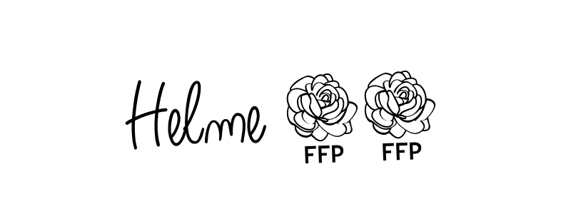 You should practise on your own different ways (Angelique-Rose-font-FFP) to write your name (Helme 93) in signature. don't let someone else do it for you. Helme 93 signature style 5 images and pictures png