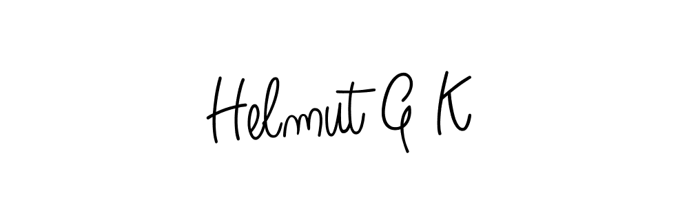 How to make Helmut G K signature? Angelique-Rose-font-FFP is a professional autograph style. Create handwritten signature for Helmut G K name. Helmut G K signature style 5 images and pictures png