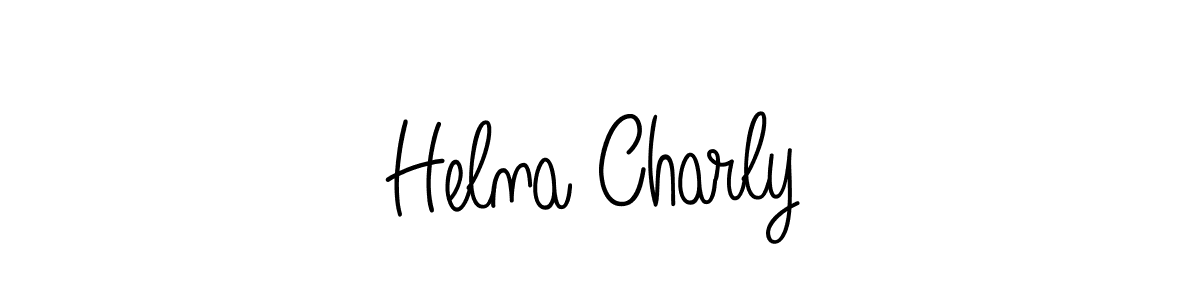 if you are searching for the best signature style for your name Helna Charly. so please give up your signature search. here we have designed multiple signature styles  using Angelique-Rose-font-FFP. Helna Charly signature style 5 images and pictures png