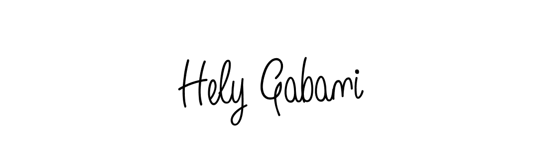 Make a short Hely Gabani signature style. Manage your documents anywhere anytime using Angelique-Rose-font-FFP. Create and add eSignatures, submit forms, share and send files easily. Hely Gabani signature style 5 images and pictures png