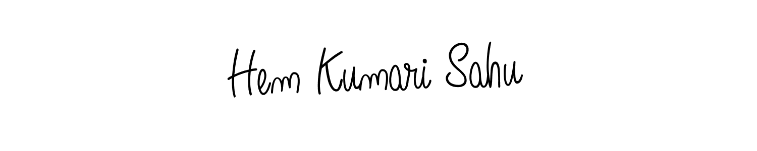 How to make Hem Kumari Sahu signature? Angelique-Rose-font-FFP is a professional autograph style. Create handwritten signature for Hem Kumari Sahu name. Hem Kumari Sahu signature style 5 images and pictures png