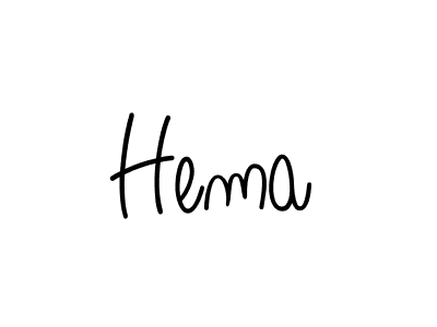 You should practise on your own different ways (Angelique-Rose-font-FFP) to write your name (Hema) in signature. don't let someone else do it for you. Hema signature style 5 images and pictures png