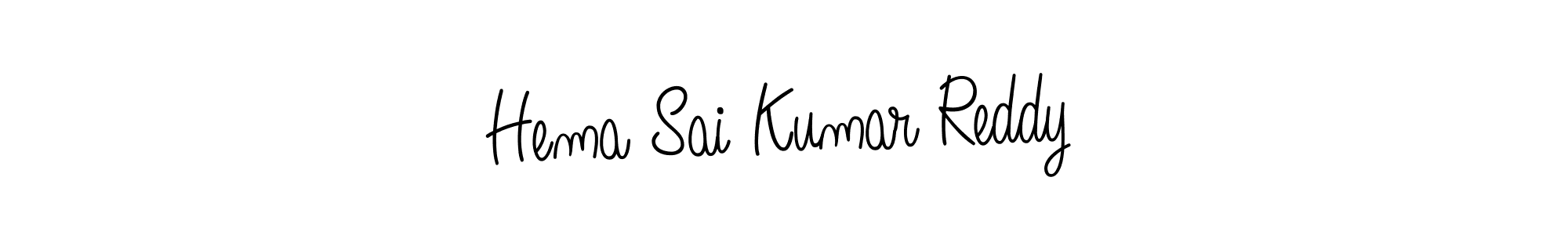 Create a beautiful signature design for name Hema Sai Kumar Reddy. With this signature (Angelique-Rose-font-FFP) fonts, you can make a handwritten signature for free. Hema Sai Kumar Reddy signature style 5 images and pictures png