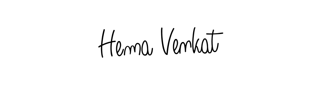 How to make Hema Venkat signature? Angelique-Rose-font-FFP is a professional autograph style. Create handwritten signature for Hema Venkat name. Hema Venkat signature style 5 images and pictures png