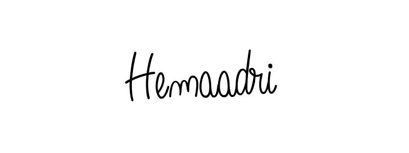 The best way (Angelique-Rose-font-FFP) to make a short signature is to pick only two or three words in your name. The name Hemaadri include a total of six letters. For converting this name. Hemaadri signature style 5 images and pictures png