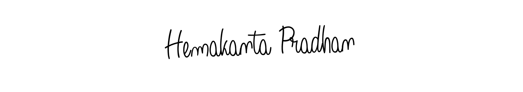 How to make Hemakanta Pradhan name signature. Use Angelique-Rose-font-FFP style for creating short signs online. This is the latest handwritten sign. Hemakanta Pradhan signature style 5 images and pictures png