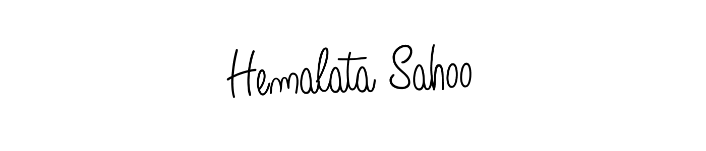 Hemalata Sahoo stylish signature style. Best Handwritten Sign (Angelique-Rose-font-FFP) for my name. Handwritten Signature Collection Ideas for my name Hemalata Sahoo. Hemalata Sahoo signature style 5 images and pictures png