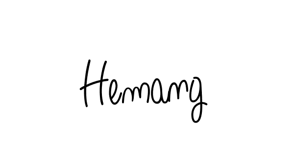 Hemang stylish signature style. Best Handwritten Sign (Angelique-Rose-font-FFP) for my name. Handwritten Signature Collection Ideas for my name Hemang. Hemang signature style 5 images and pictures png