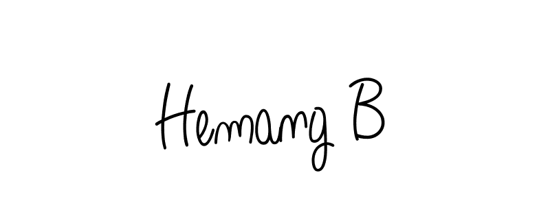 Make a beautiful signature design for name Hemang B. Use this online signature maker to create a handwritten signature for free. Hemang B signature style 5 images and pictures png
