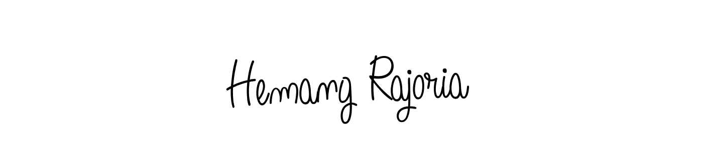 How to make Hemang Rajoria signature? Angelique-Rose-font-FFP is a professional autograph style. Create handwritten signature for Hemang Rajoria name. Hemang Rajoria signature style 5 images and pictures png