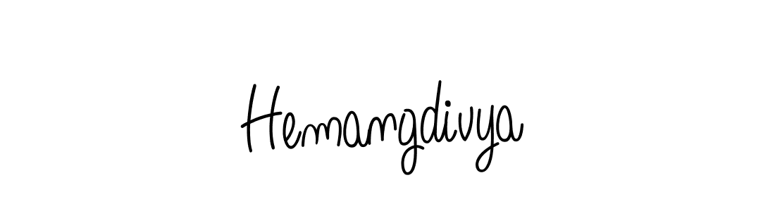 Angelique-Rose-font-FFP is a professional signature style that is perfect for those who want to add a touch of class to their signature. It is also a great choice for those who want to make their signature more unique. Get Hemangdivya name to fancy signature for free. Hemangdivya signature style 5 images and pictures png