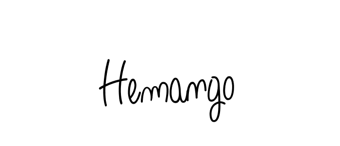 Design your own signature with our free online signature maker. With this signature software, you can create a handwritten (Angelique-Rose-font-FFP) signature for name Hemango. Hemango signature style 5 images and pictures png