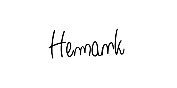 Make a beautiful signature design for name Hemank. With this signature (Angelique-Rose-font-FFP) style, you can create a handwritten signature for free. Hemank signature style 5 images and pictures png