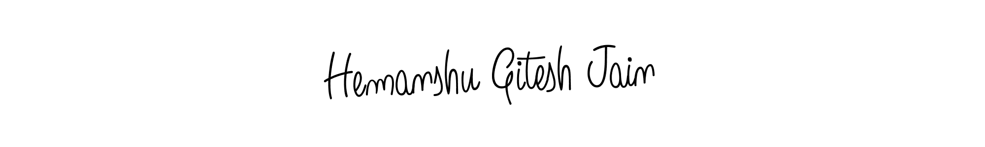 Also we have Hemanshu Gitesh Jain name is the best signature style. Create professional handwritten signature collection using Angelique-Rose-font-FFP autograph style. Hemanshu Gitesh Jain signature style 5 images and pictures png