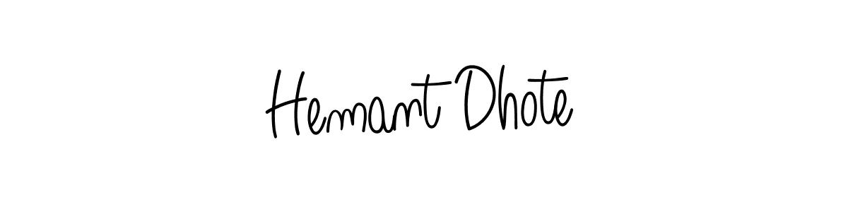 Hemant Dhote stylish signature style. Best Handwritten Sign (Angelique-Rose-font-FFP) for my name. Handwritten Signature Collection Ideas for my name Hemant Dhote. Hemant Dhote signature style 5 images and pictures png