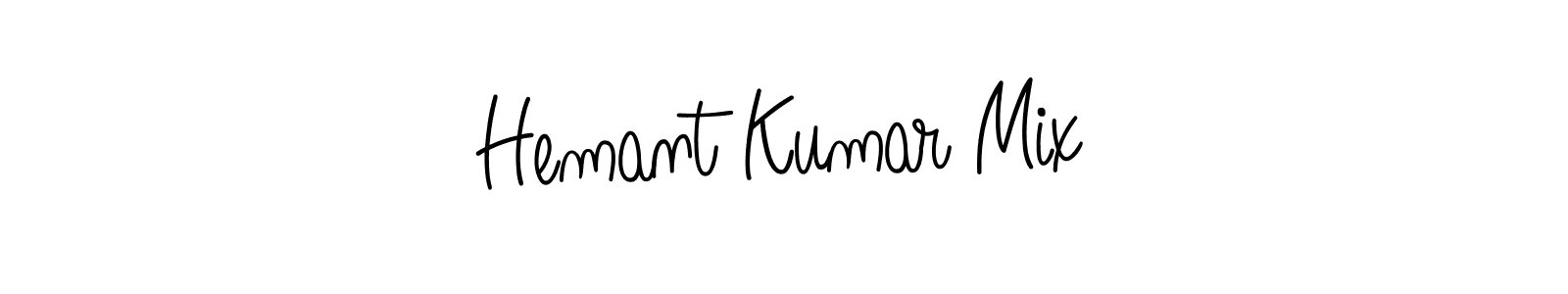 How to make Hemant Kumar Mix name signature. Use Angelique-Rose-font-FFP style for creating short signs online. This is the latest handwritten sign. Hemant Kumar Mix signature style 5 images and pictures png