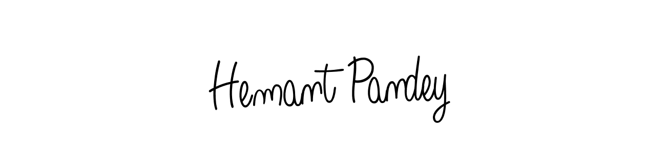 Also we have Hemant Pandey name is the best signature style. Create professional handwritten signature collection using Angelique-Rose-font-FFP autograph style. Hemant Pandey signature style 5 images and pictures png