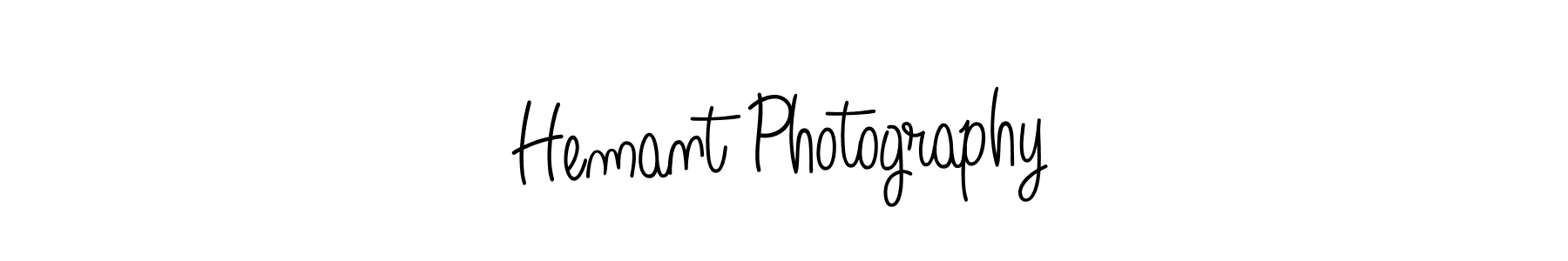 Design your own signature with our free online signature maker. With this signature software, you can create a handwritten (Angelique-Rose-font-FFP) signature for name Hemant Photography. Hemant Photography signature style 5 images and pictures png