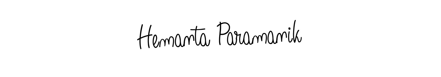 Design your own signature with our free online signature maker. With this signature software, you can create a handwritten (Angelique-Rose-font-FFP) signature for name Hemanta Paramanik. Hemanta Paramanik signature style 5 images and pictures png