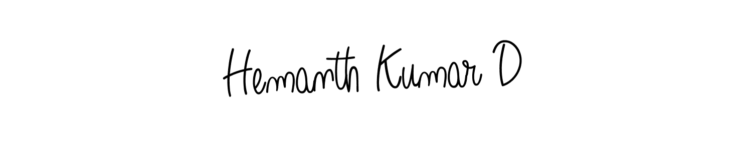 Also we have Hemanth Kumar D name is the best signature style. Create professional handwritten signature collection using Angelique-Rose-font-FFP autograph style. Hemanth Kumar D signature style 5 images and pictures png