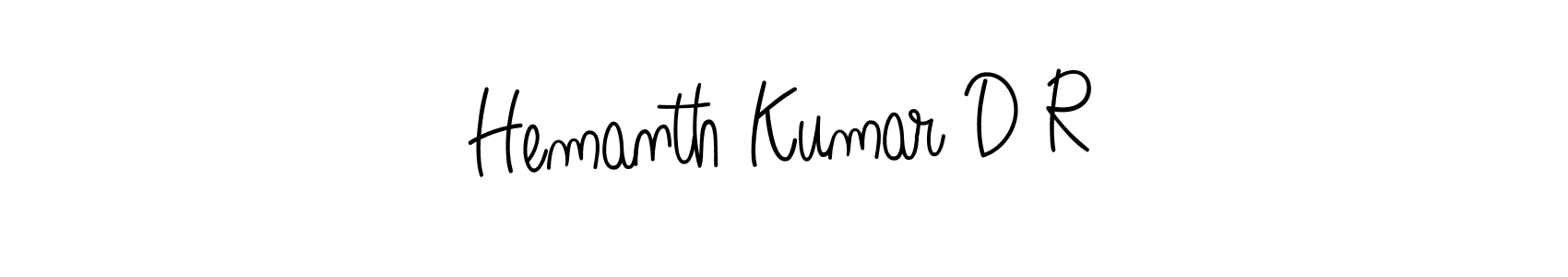 You should practise on your own different ways (Angelique-Rose-font-FFP) to write your name (Hemanth Kumar D R) in signature. don't let someone else do it for you. Hemanth Kumar D R signature style 5 images and pictures png
