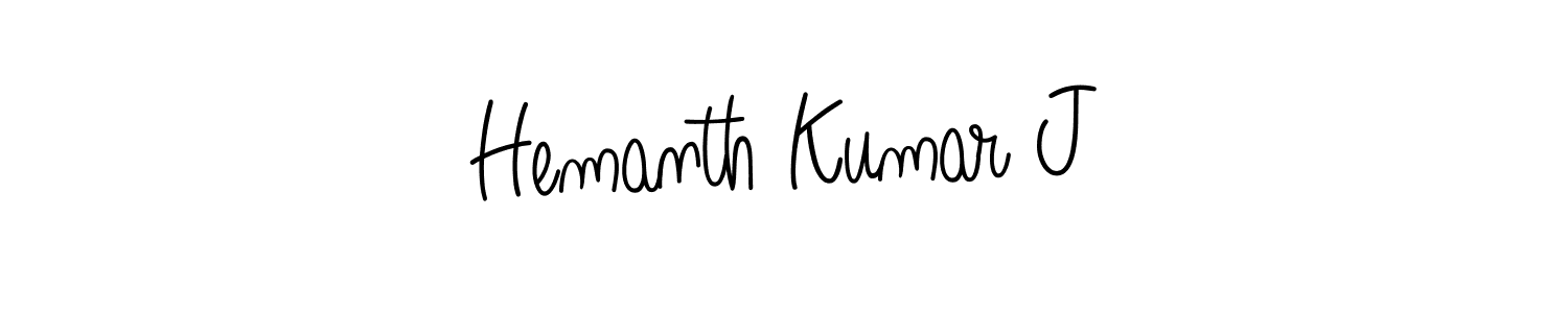 Also we have Hemanth Kumar J name is the best signature style. Create professional handwritten signature collection using Angelique-Rose-font-FFP autograph style. Hemanth Kumar J signature style 5 images and pictures png