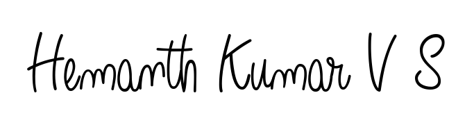How to make Hemanth Kumar V S signature? Angelique-Rose-font-FFP is a professional autograph style. Create handwritten signature for Hemanth Kumar V S name. Hemanth Kumar V S signature style 5 images and pictures png