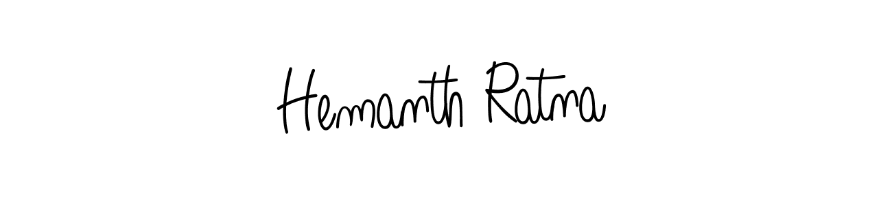 How to make Hemanth Ratna signature? Angelique-Rose-font-FFP is a professional autograph style. Create handwritten signature for Hemanth Ratna name. Hemanth Ratna signature style 5 images and pictures png