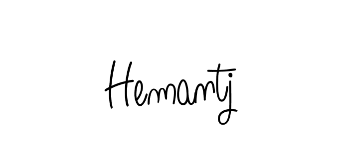 Use a signature maker to create a handwritten signature online. With this signature software, you can design (Angelique-Rose-font-FFP) your own signature for name Hemantj. Hemantj signature style 5 images and pictures png