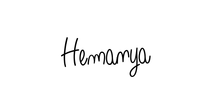 Hemanya stylish signature style. Best Handwritten Sign (Angelique-Rose-font-FFP) for my name. Handwritten Signature Collection Ideas for my name Hemanya. Hemanya signature style 5 images and pictures png