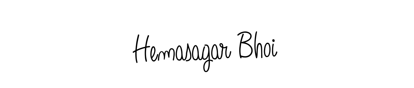 Create a beautiful signature design for name Hemasagar Bhoi. With this signature (Angelique-Rose-font-FFP) fonts, you can make a handwritten signature for free. Hemasagar Bhoi signature style 5 images and pictures png