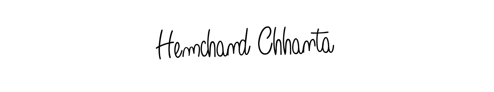 Hemchand Chhanta stylish signature style. Best Handwritten Sign (Angelique-Rose-font-FFP) for my name. Handwritten Signature Collection Ideas for my name Hemchand Chhanta. Hemchand Chhanta signature style 5 images and pictures png