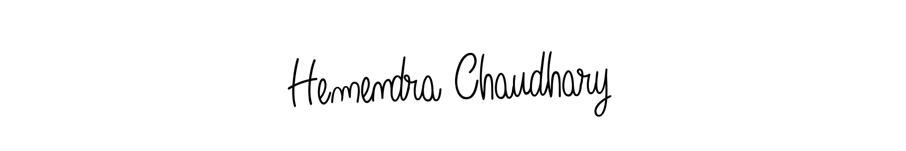 Create a beautiful signature design for name Hemendra Chaudhary. With this signature (Angelique-Rose-font-FFP) fonts, you can make a handwritten signature for free. Hemendra Chaudhary signature style 5 images and pictures png