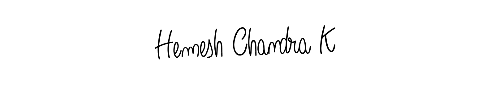 How to Draw Hemesh Chandra K signature style? Angelique-Rose-font-FFP is a latest design signature styles for name Hemesh Chandra K. Hemesh Chandra K signature style 5 images and pictures png