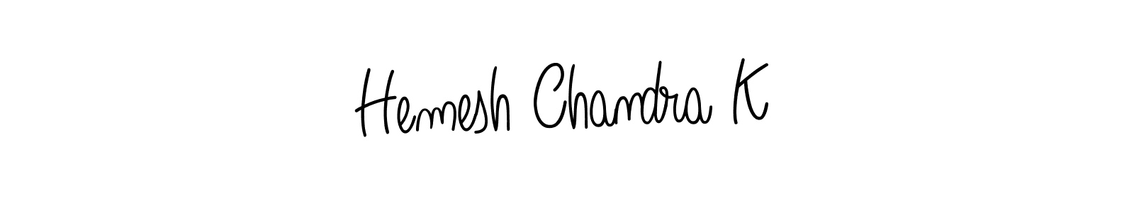 Here are the top 10 professional signature styles for the name Hemesh Chandra K. These are the best autograph styles you can use for your name. Hemesh Chandra K signature style 5 images and pictures png