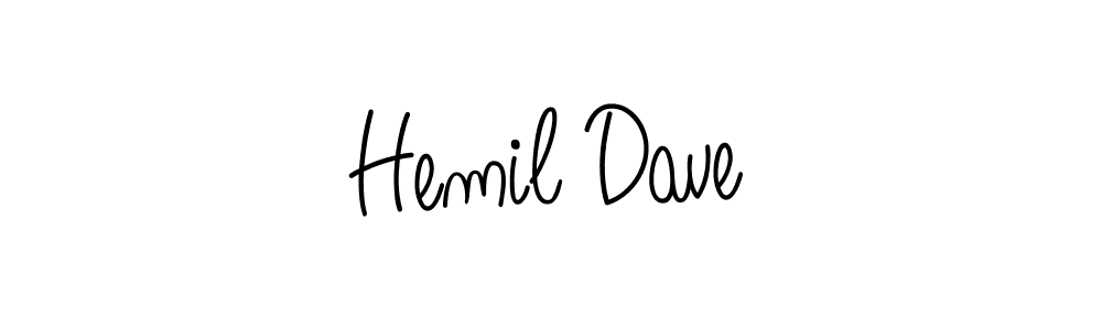 Also we have Hemil Dave name is the best signature style. Create professional handwritten signature collection using Angelique-Rose-font-FFP autograph style. Hemil Dave signature style 5 images and pictures png