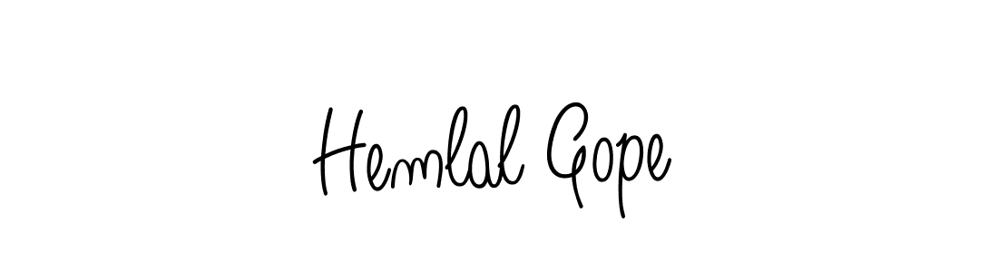 Make a beautiful signature design for name Hemlal Gope. With this signature (Angelique-Rose-font-FFP) style, you can create a handwritten signature for free. Hemlal Gope signature style 5 images and pictures png