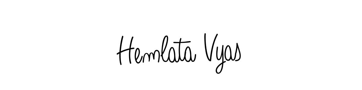 Also we have Hemlata Vyas name is the best signature style. Create professional handwritten signature collection using Angelique-Rose-font-FFP autograph style. Hemlata Vyas signature style 5 images and pictures png