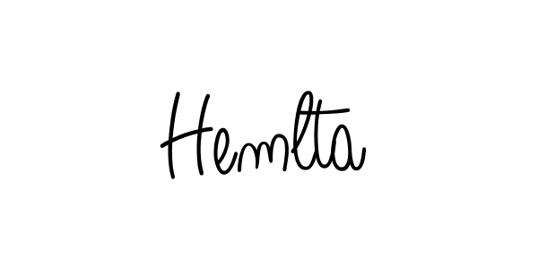 Design your own signature with our free online signature maker. With this signature software, you can create a handwritten (Angelique-Rose-font-FFP) signature for name Hemlta. Hemlta signature style 5 images and pictures png