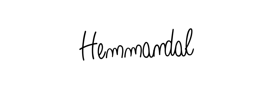 How to make Hemmandal signature? Angelique-Rose-font-FFP is a professional autograph style. Create handwritten signature for Hemmandal name. Hemmandal signature style 5 images and pictures png