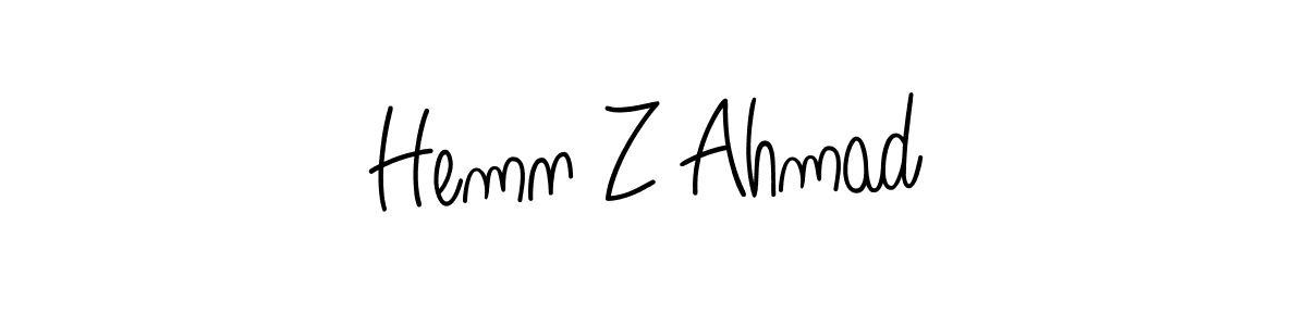 It looks lik you need a new signature style for name Hemn Z Ahmad. Design unique handwritten (Angelique-Rose-font-FFP) signature with our free signature maker in just a few clicks. Hemn Z Ahmad signature style 5 images and pictures png