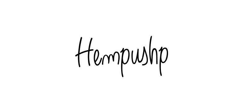 How to make Hempushp name signature. Use Angelique-Rose-font-FFP style for creating short signs online. This is the latest handwritten sign. Hempushp signature style 5 images and pictures png