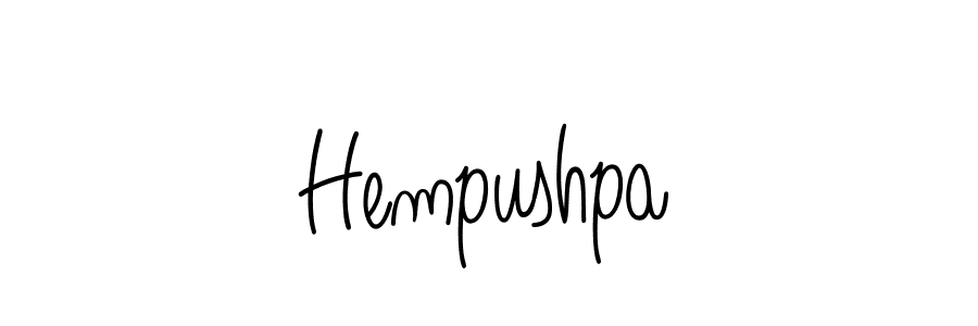 Use a signature maker to create a handwritten signature online. With this signature software, you can design (Angelique-Rose-font-FFP) your own signature for name Hempushpa. Hempushpa signature style 5 images and pictures png