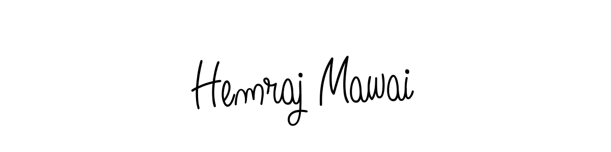 Create a beautiful signature design for name Hemraj Mawai. With this signature (Angelique-Rose-font-FFP) fonts, you can make a handwritten signature for free. Hemraj Mawai signature style 5 images and pictures png