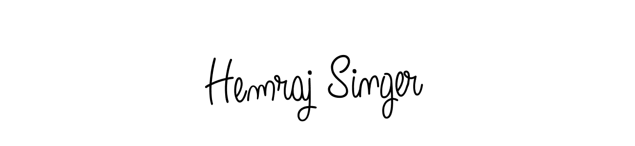 Hemraj Singer stylish signature style. Best Handwritten Sign (Angelique-Rose-font-FFP) for my name. Handwritten Signature Collection Ideas for my name Hemraj Singer. Hemraj Singer signature style 5 images and pictures png