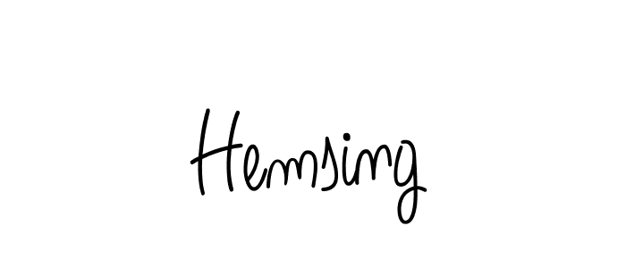 How to Draw Hemsing signature style? Angelique-Rose-font-FFP is a latest design signature styles for name Hemsing. Hemsing signature style 5 images and pictures png
